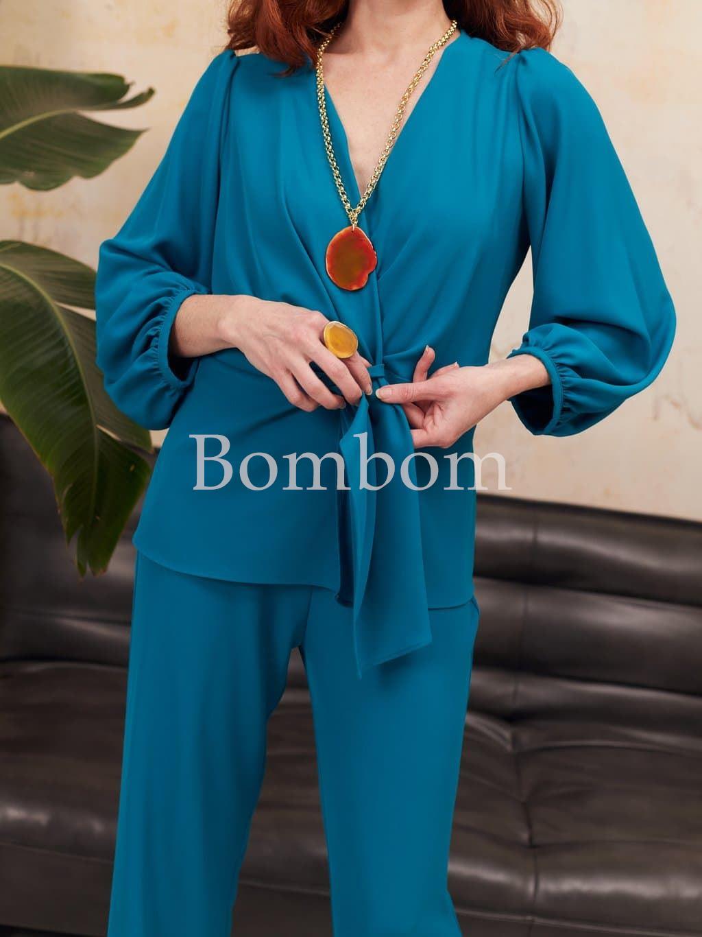 Conjunto de blusa con pantalon 2 colores - Imagen 1