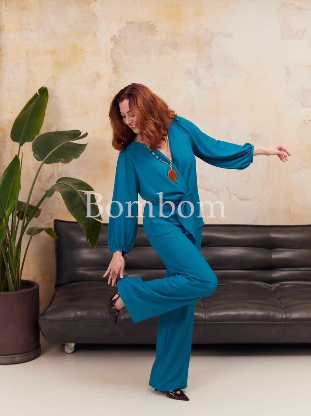 Conjunto de blusa con pantalon 2 colores - Imagen 2