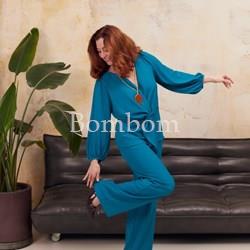 Conjunto de blusa con pantalon 2 colores - Imagen 2
