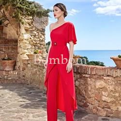 Conjunto pantalón con casaca rojo y azul - Imagen 1
