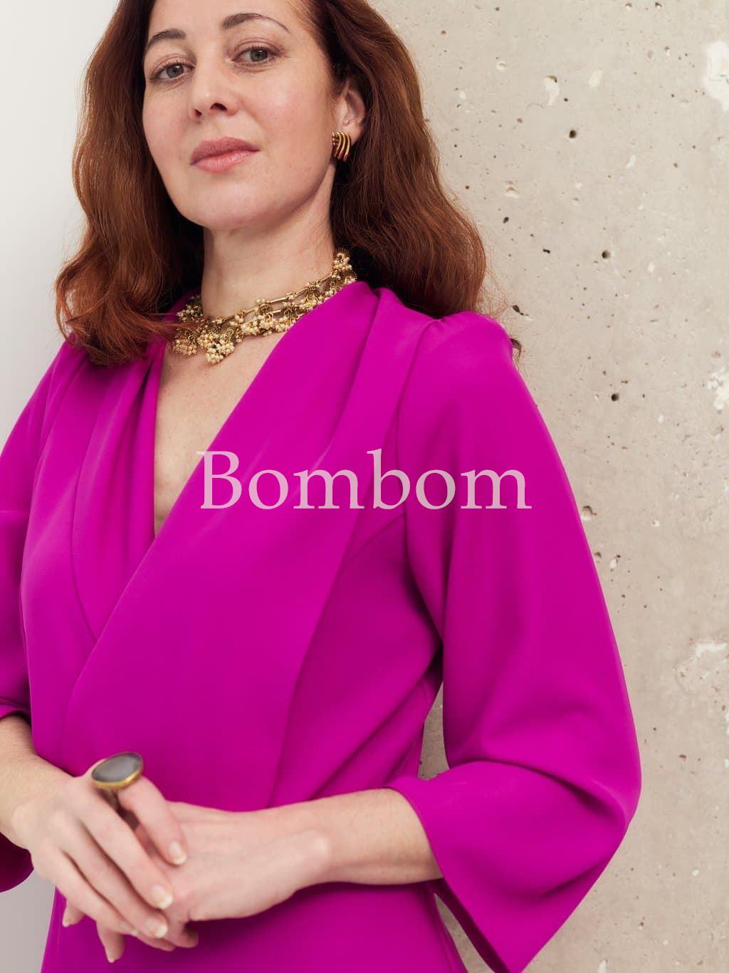 Mono color verde agua y fucsia - Imagen 1