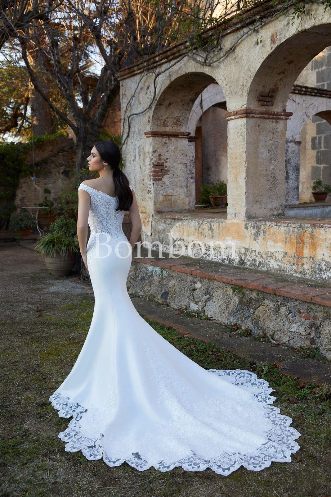 Morilee # vestido de novia blanco corte sirena - Imagen 2