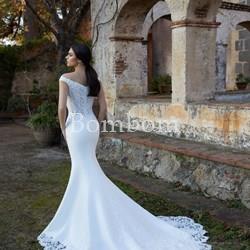 Morilee # vestido de novia blanco corte sirena - Imagen 2