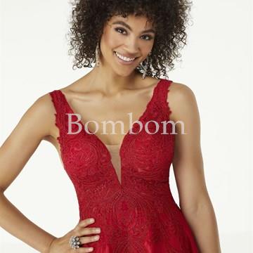 #Morilee vestido gala rojo 43089 - Imagen 2