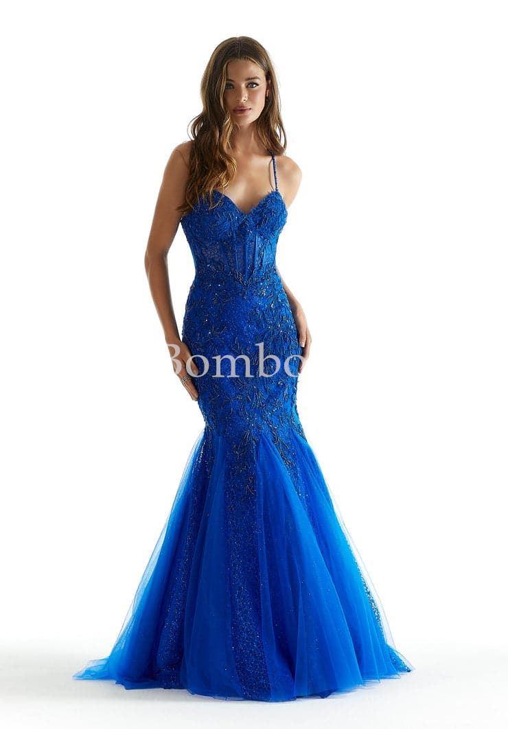 #Morilee vestido sirena azul eléctrico #bombomnoviasmorilee - Imagen 1