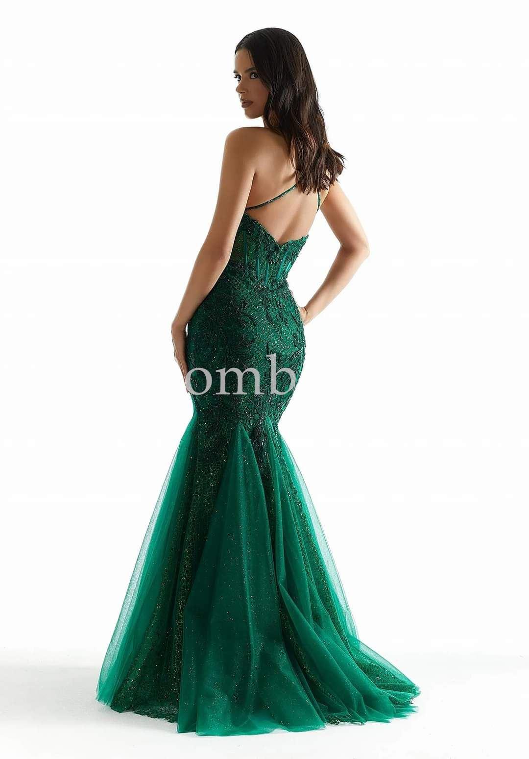 #Morilee #vestido sirena verde esmeralda #bombomceremonia - Imagen 1