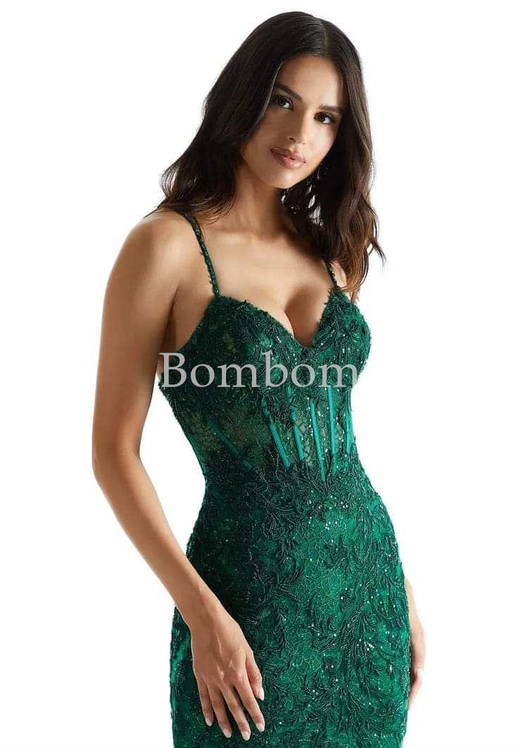 #Morilee #vestido sirena verde esmeralda #bombomceremonia - Imagen 2