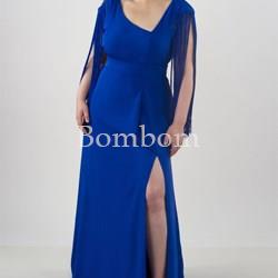 #Vestido asimétrico azul talla grande - Imagen 1