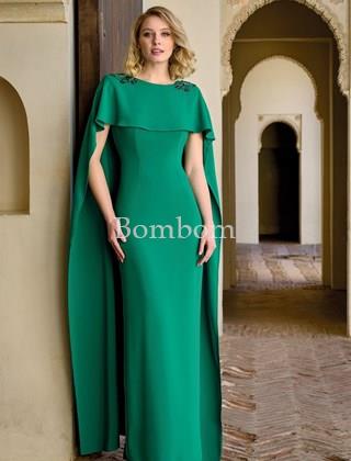 Vestido capelina verde - Imagen 1