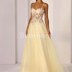 Vestido ceremonia amarillo - Imagen 1