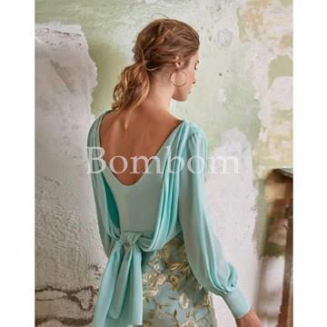 vestido ceremonia turquesa - Imagen 2