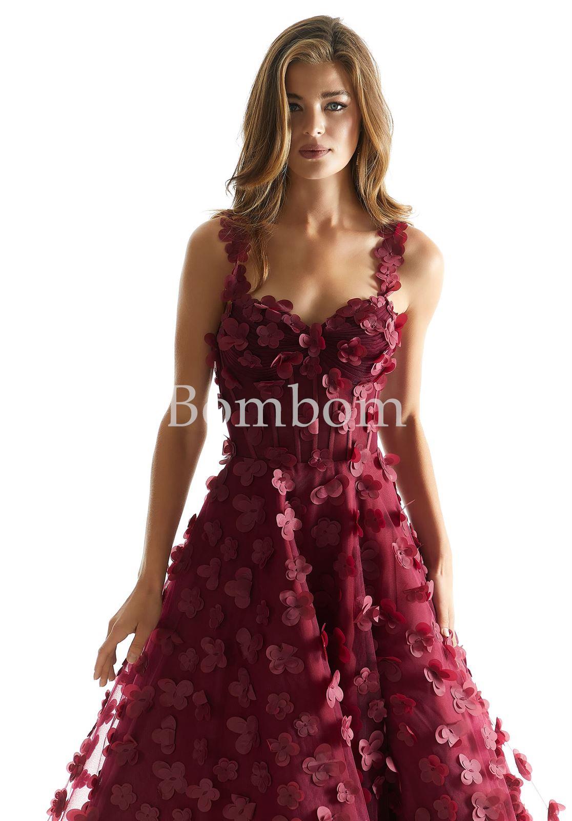 Vestido color burdeos #morilee - Imagen 2