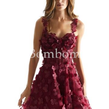 Vestido color burdeos #morilee - Imagen 2