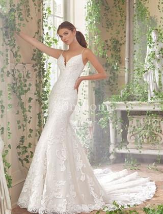 Vestido corte sirena encaje guipur morilee madeline gardner ref 5702 - Imagen 2