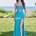 #Vestido corte sirena sexy turquesa y gris plata - Imagen 1