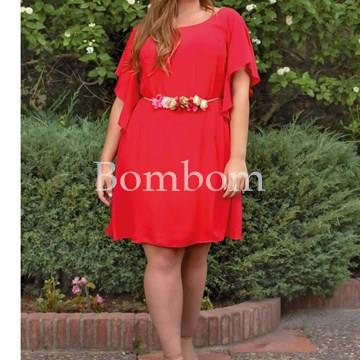 vestido corto 5234 con mangas - Imagen 1