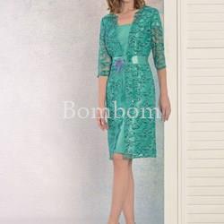 #Vestido corto con casaca encaje guipur - Imagen 1