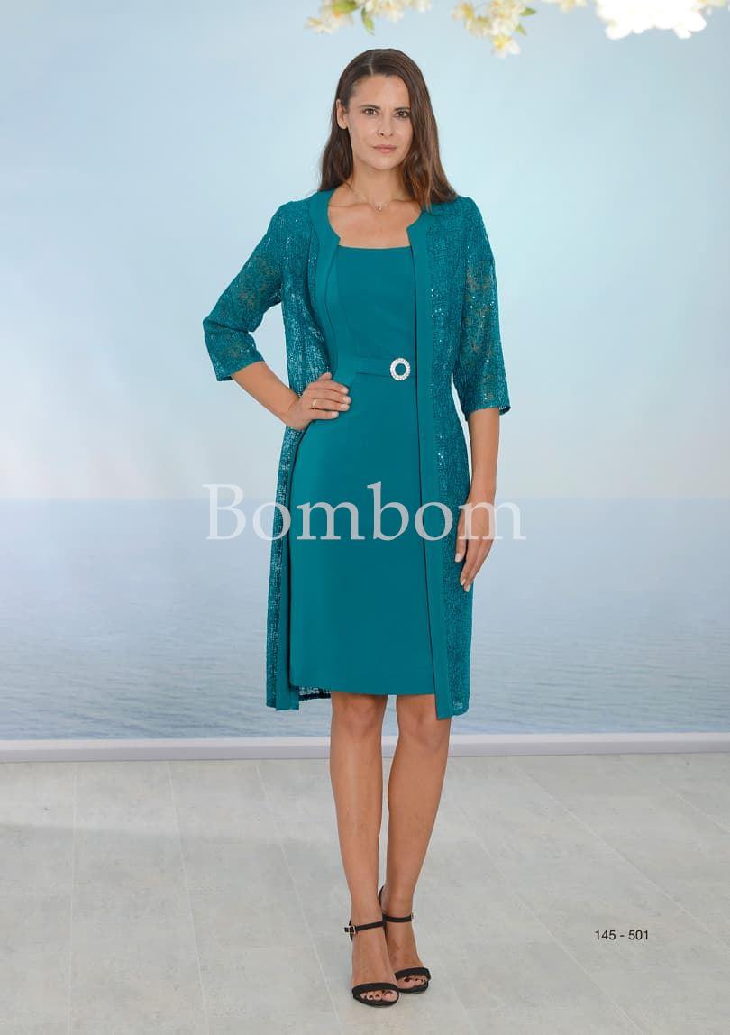 vestido corto con chaqueta mod 145501 - Imagen 1