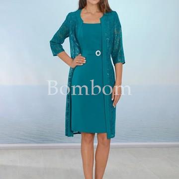 vestido corto con chaqueta mod 145501 - Imagen 1