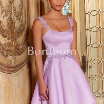 vestido corto morilee color blanco - Imagen 2