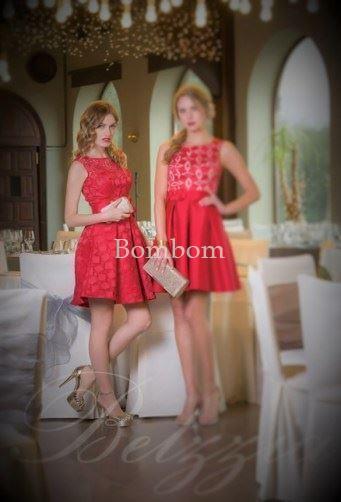 Vestido corto rojo ceremonia pin up ultimo talla 46 - Imagen 1