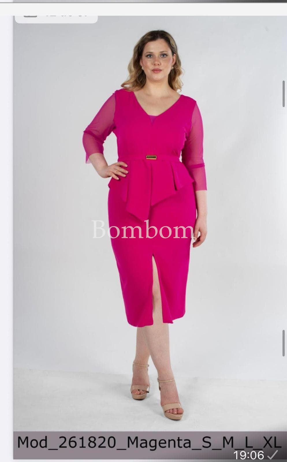 Vestido corto talla grande - Imagen 1