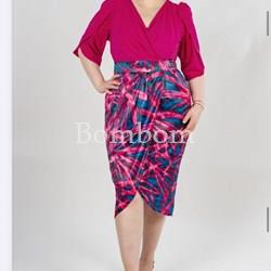 Vestido corto talla grande - Imagen 1