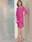 Vestido corto tipo tunica fucsia o azul - Imagen 1