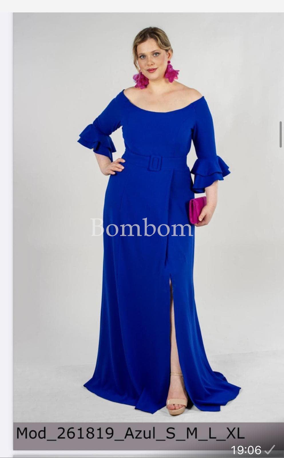 Vestido cuello barco ceremonia - Imagen 1