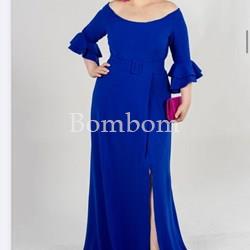 Vestido cuello barco ceremonia - Imagen 1