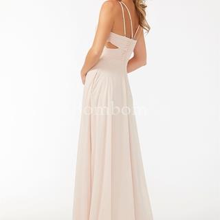 #vestido dama de honor color amarillo - Imagen 1