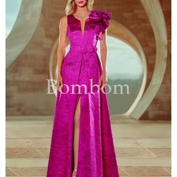 #Vestido de ceremonia juvenil fucsia o azul - Imagen 1