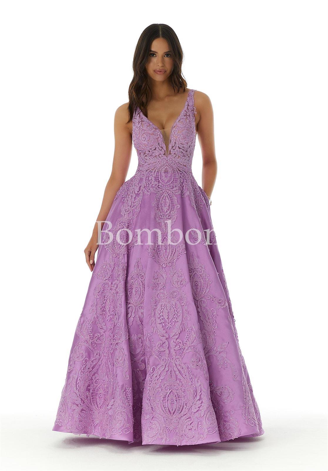 #Vestido de #gala #Morilee morado - Imagen 1