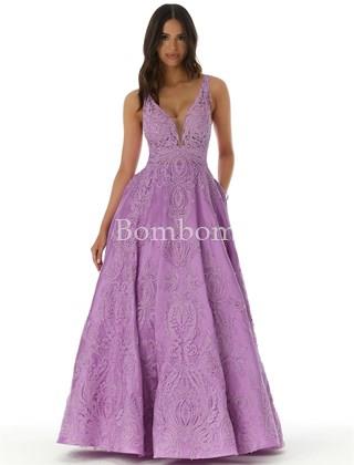 #Vestido de #gala #Morilee morado - Imagen 2