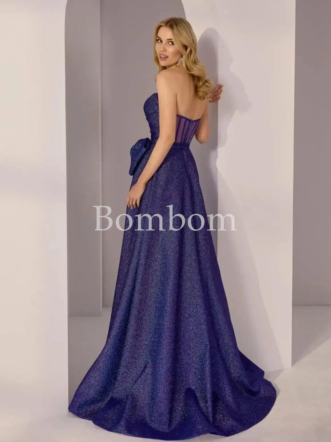 Vestido de gala navy - Imagen 2
