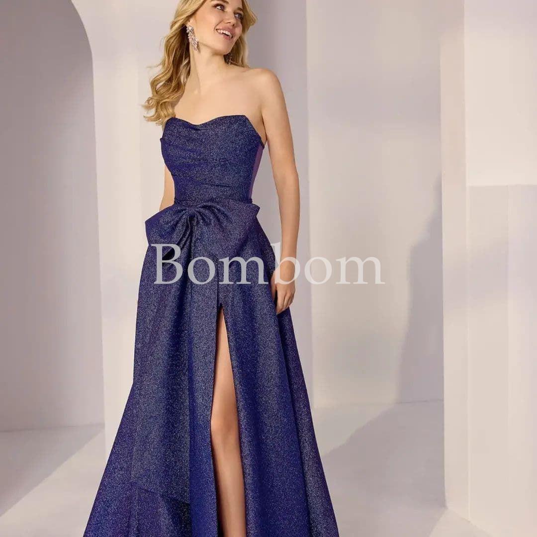 Vestido de gala navy - Imagen 3