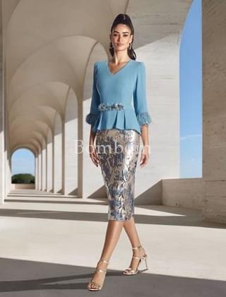 Vestido de madre novia modelo irina - Imagen 1