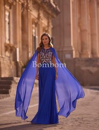 #Vestido de madrina azul eléctrico veni infantino - Imagen 2