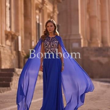 #Vestido de madrina azul eléctrico veni infantino - Imagen 2