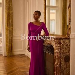 Vestido de madrina burdeos - Imagen 1