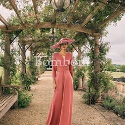 Vestido de madrina coral - Imagen 1
