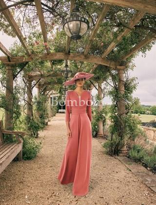 Vestido de madrina coral - Imagen 1