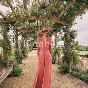 Vestido de madrina coral - Imagen 1