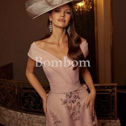 #Vestido de madrina cuello barco #bombomceremonias - Imagen 2