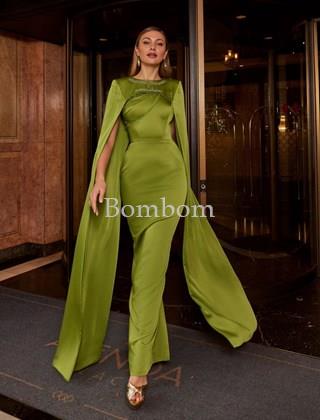 Vestido de madrina elegante verde #veni infantino 992505l - Imagen 1