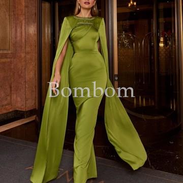 Vestido de madrina elegante verde #veni infantino 992505l - Imagen 1