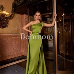 Vestido de madrina elegante verde #veni infantino 992505l - Imagen 2