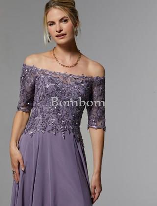Vestido de madrina lavanda - Imagen 1