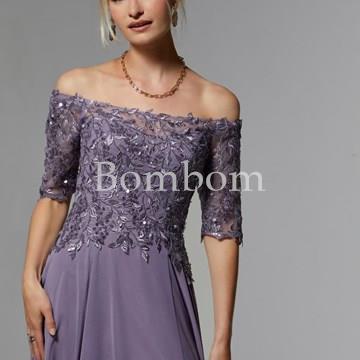Vestido de madrina lavanda - Imagen 1