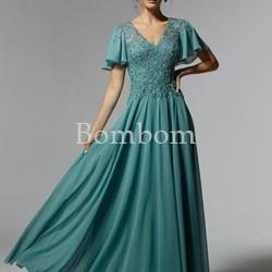 Vestido de madrina Madelein Gardner jade - Imagen 1